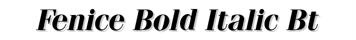 Fenice Bold Italic BT font
